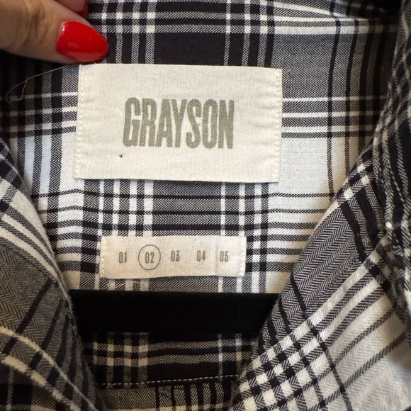 Frank & Eileen - Grayson Black and White Plaid Women’s Shirt - Picture 4 of 6